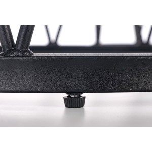 FORMOSA zestaw 2 ław, biały marmur / czarny