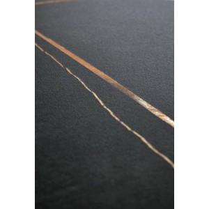 SCALITA ława czarny marmur / czarny/ złoty