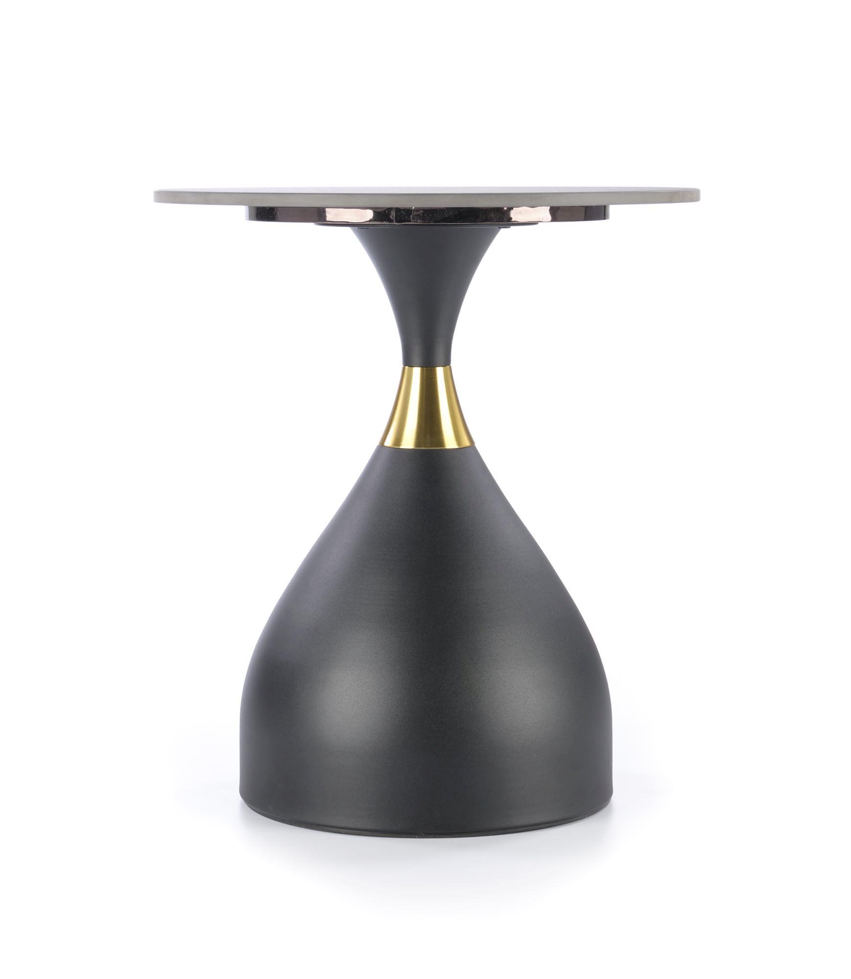 SCALITA ława czarny marmur / czarny/ złoty