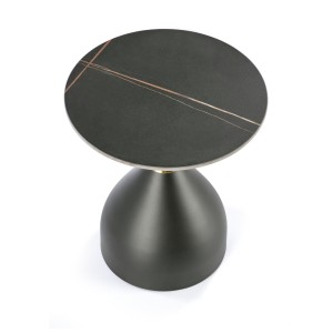 SCALITA ława czarny marmur / czarny/ złoty