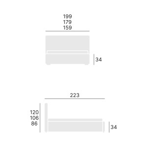 (90x200) PROMOCJA Łóżko tapicerowane Sara + Stelaż + Materac + Pojemnik