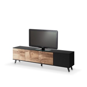 RANDOM RTV-3 stolik RTV 200 cm dąb wotan/czarny