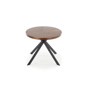 LOCARNO stół, blat - orzechowy, noga - czarny