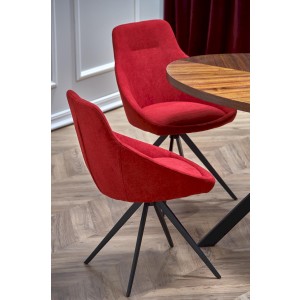 LOCARNO stół, blat - orzechowy, noga - czarny