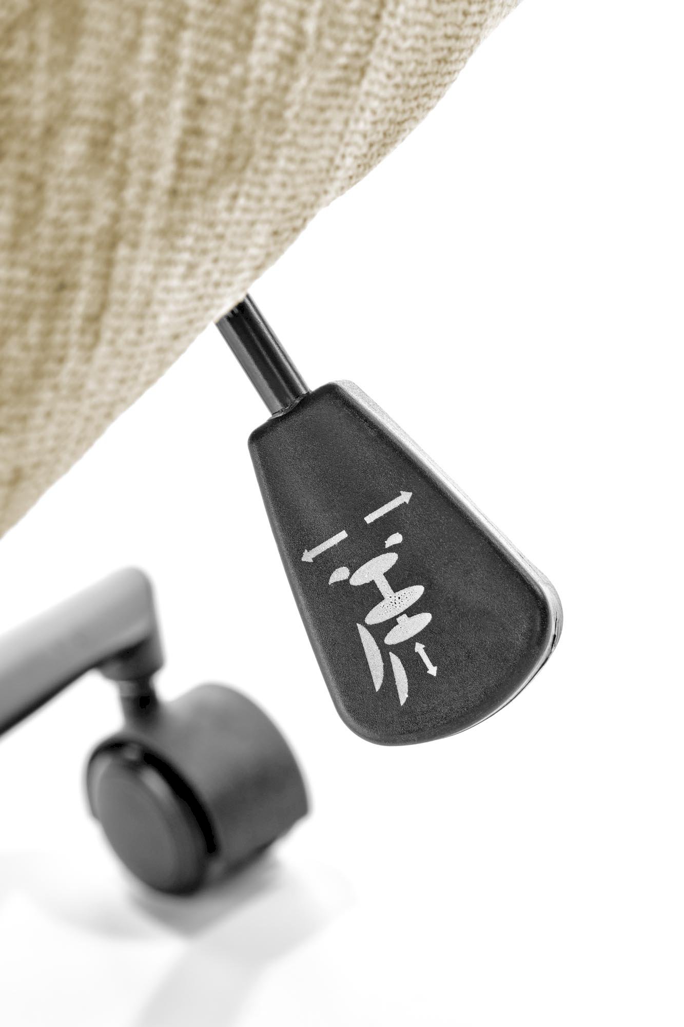 FLORES fotel obrotowy, jasny brąz