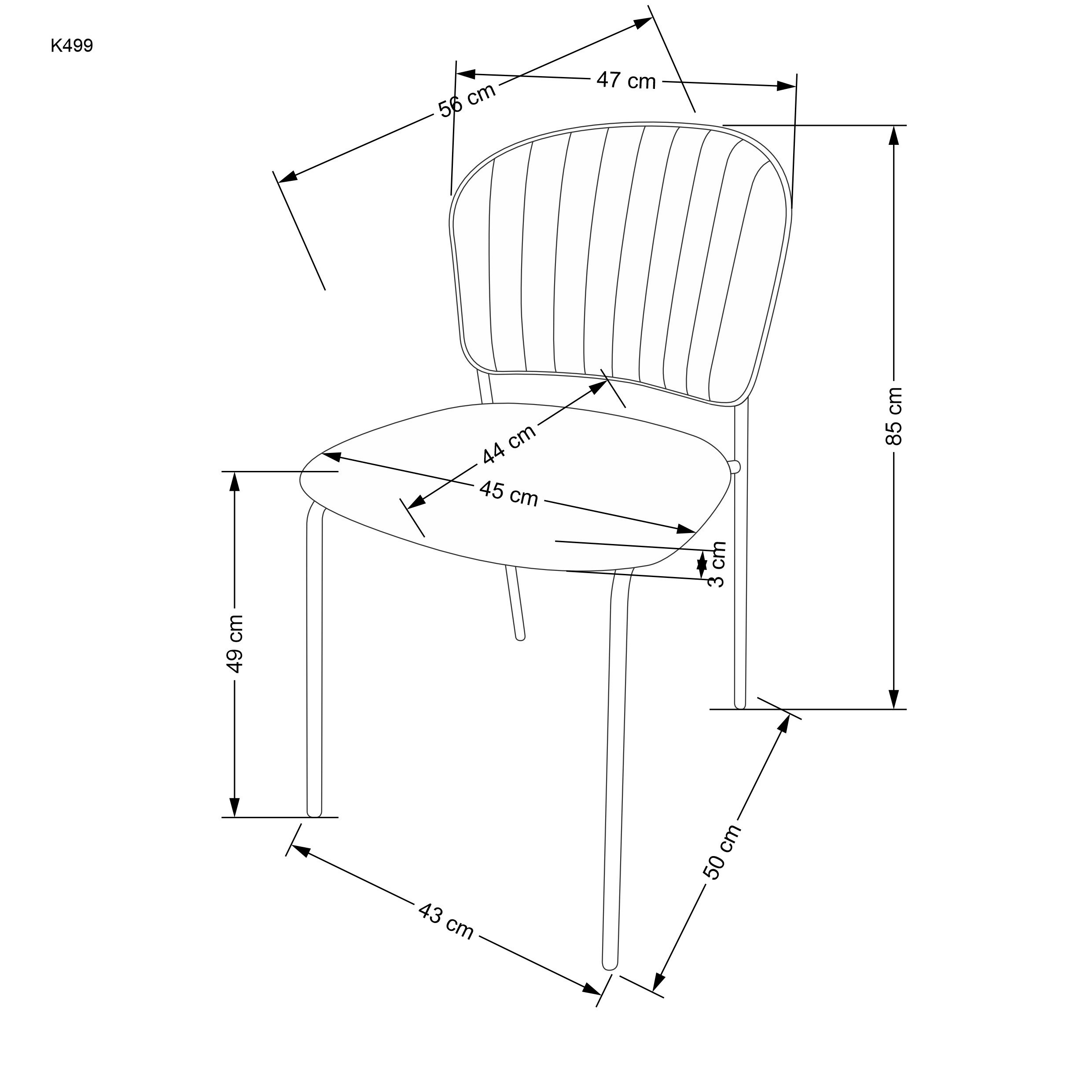 K499 krzesło beżowy