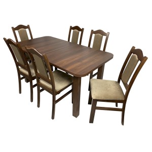 Stół Laminat 19 + 6 krzeseł Bis (zest. FX28)