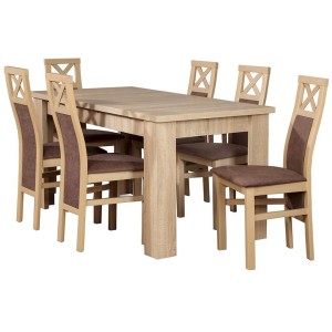 Stół Laminat Suzi + 6 krzeseł Fabio (zest. FX37)