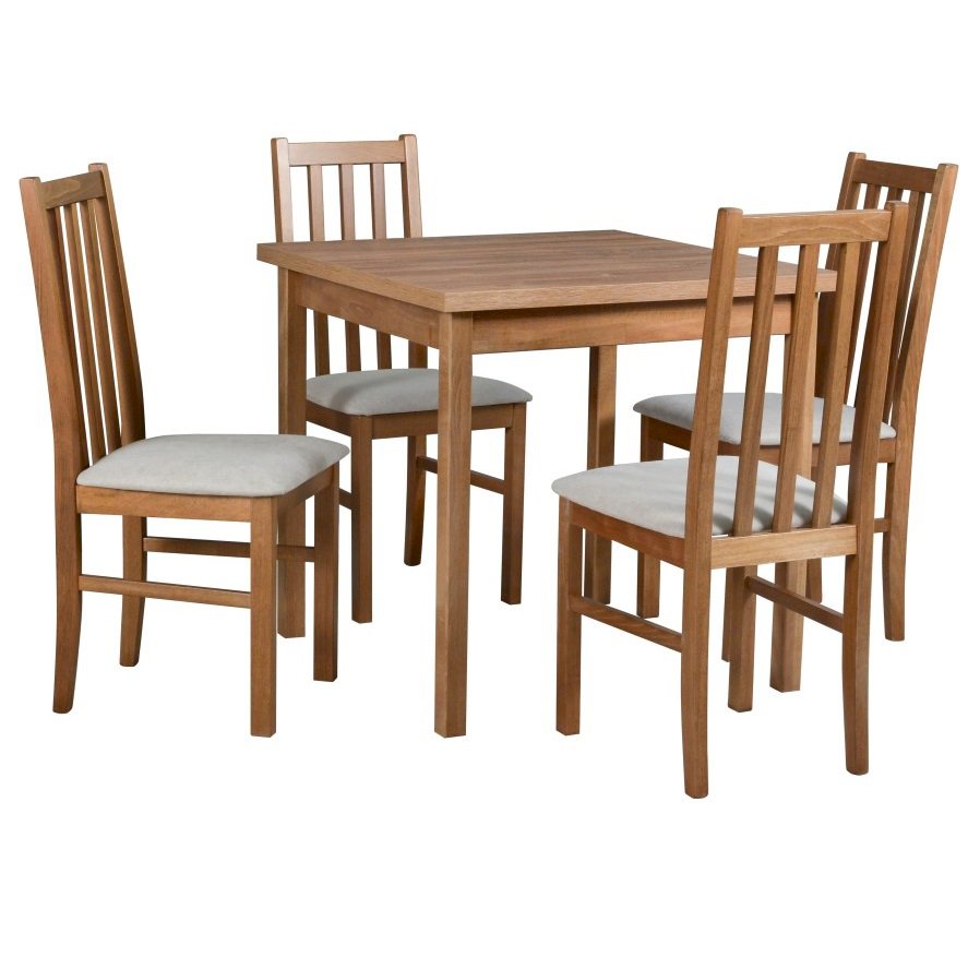 Stół Max 9 + 4 krzesła Bos 10