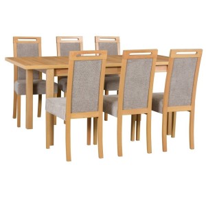 Stół Modena 1 + 6 krzeseł Roma 5