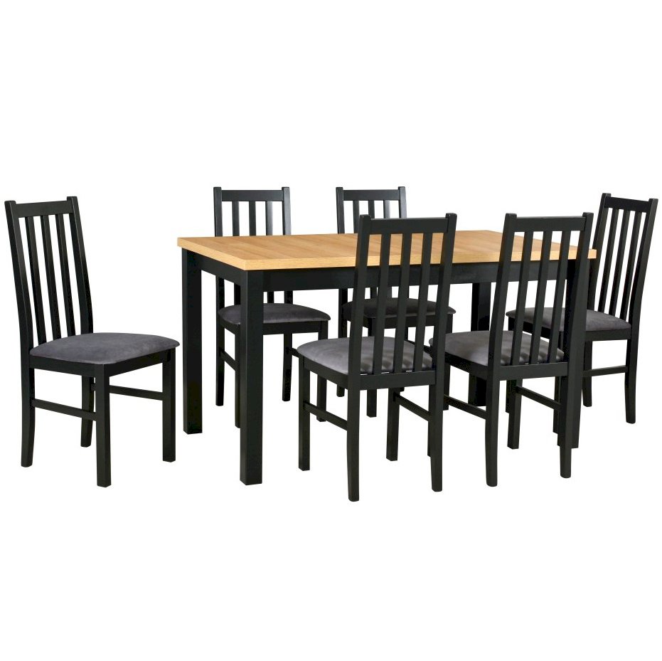 Stół Modena 1 + 6 krzeseł Bos 10