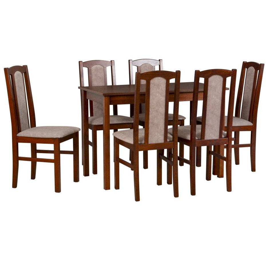 Stół Max 7 + 6 krzeseł Bos 10