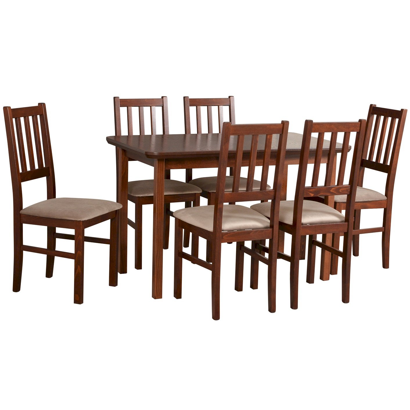 Stół Max 4 + 6 krzeseł Bos 4