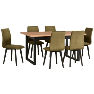 Stół Ikon 3L + 6 krzeseł Luna 2