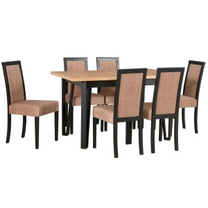 Stół Ikon 5 + 6 krzeseł Roma 3