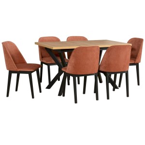 Stół Ikon 4 + 6 krzeseł Monti 1