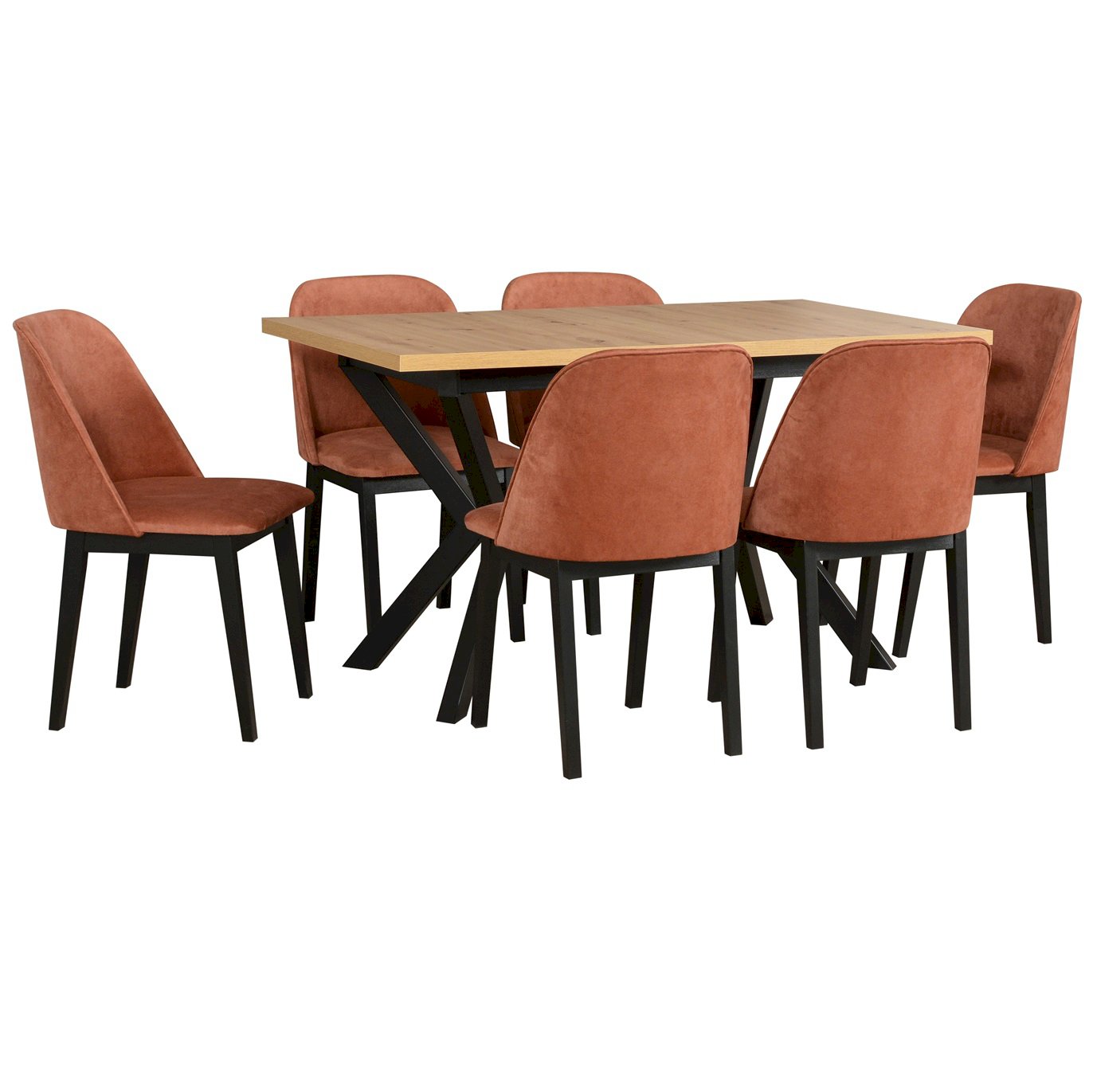 Stół Ikon 4 + 6 krzeseł Monti 1