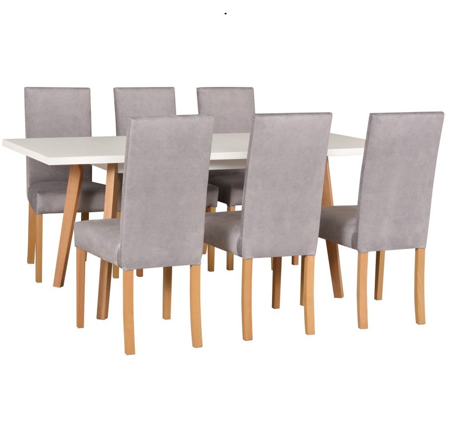 Stół Oslo 5 + 6 krzeseł Roma 2