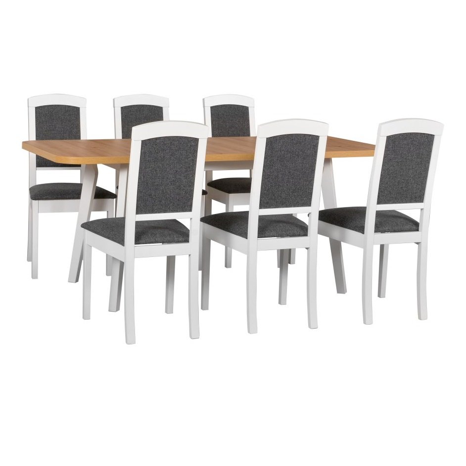 Stół Oslo 6 + 6 krzeseł Roma 14