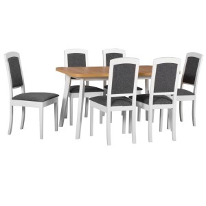 Stół Oslo 6 + 6 krzeseł Roma 14