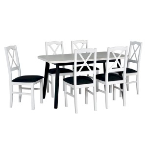 Stół Oslo 6 + 6 krzeseł Nilo 11