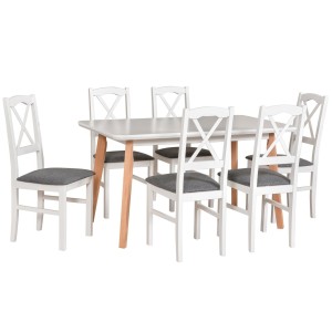 Stół Oslo 7 + 6 krzeseł Nilo 11