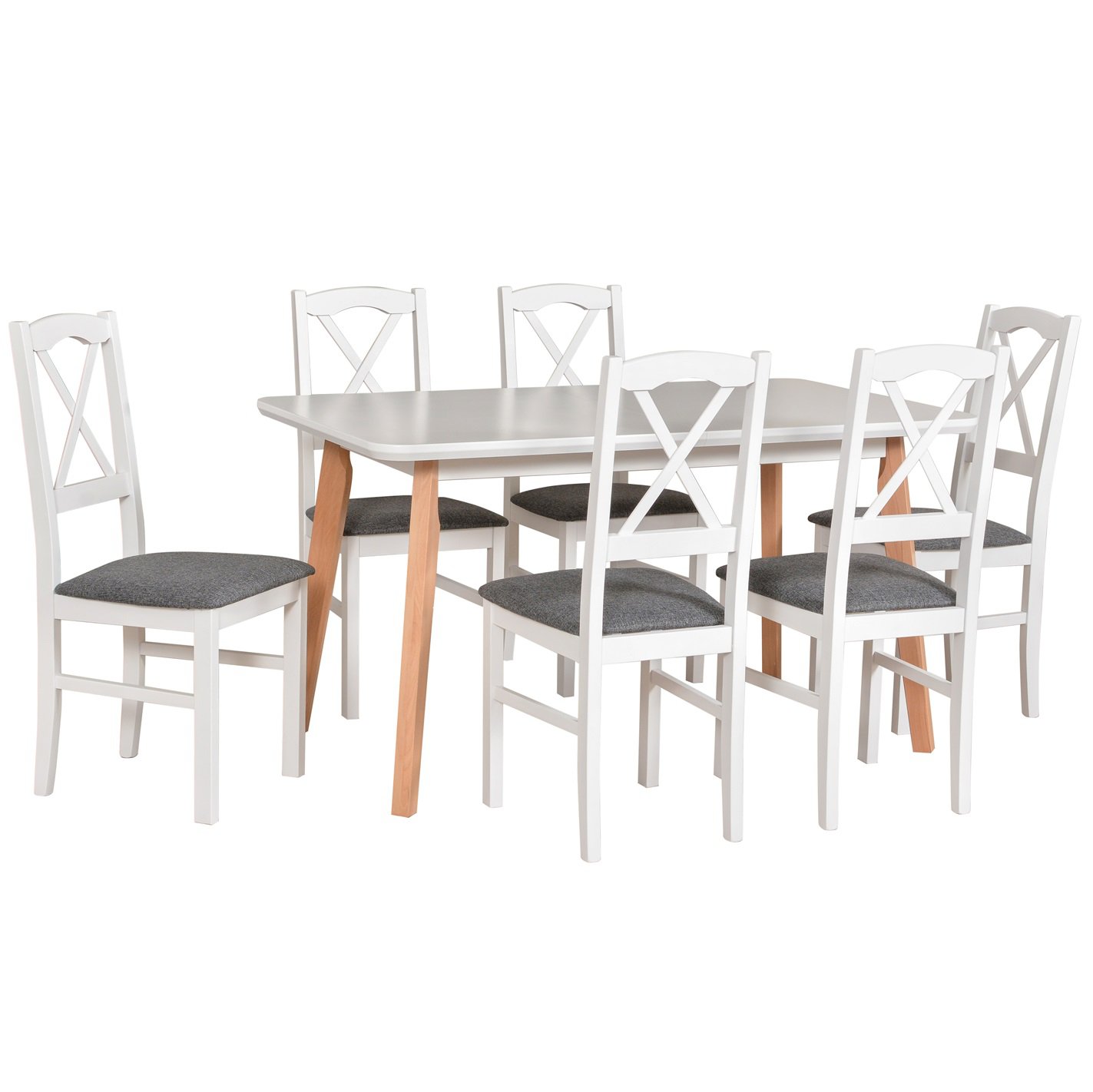 Stół Oslo 7 + 6 krzeseł Nilo 11