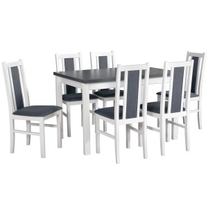 Stół Alba 2 + 6 krzeseł Bos 14
