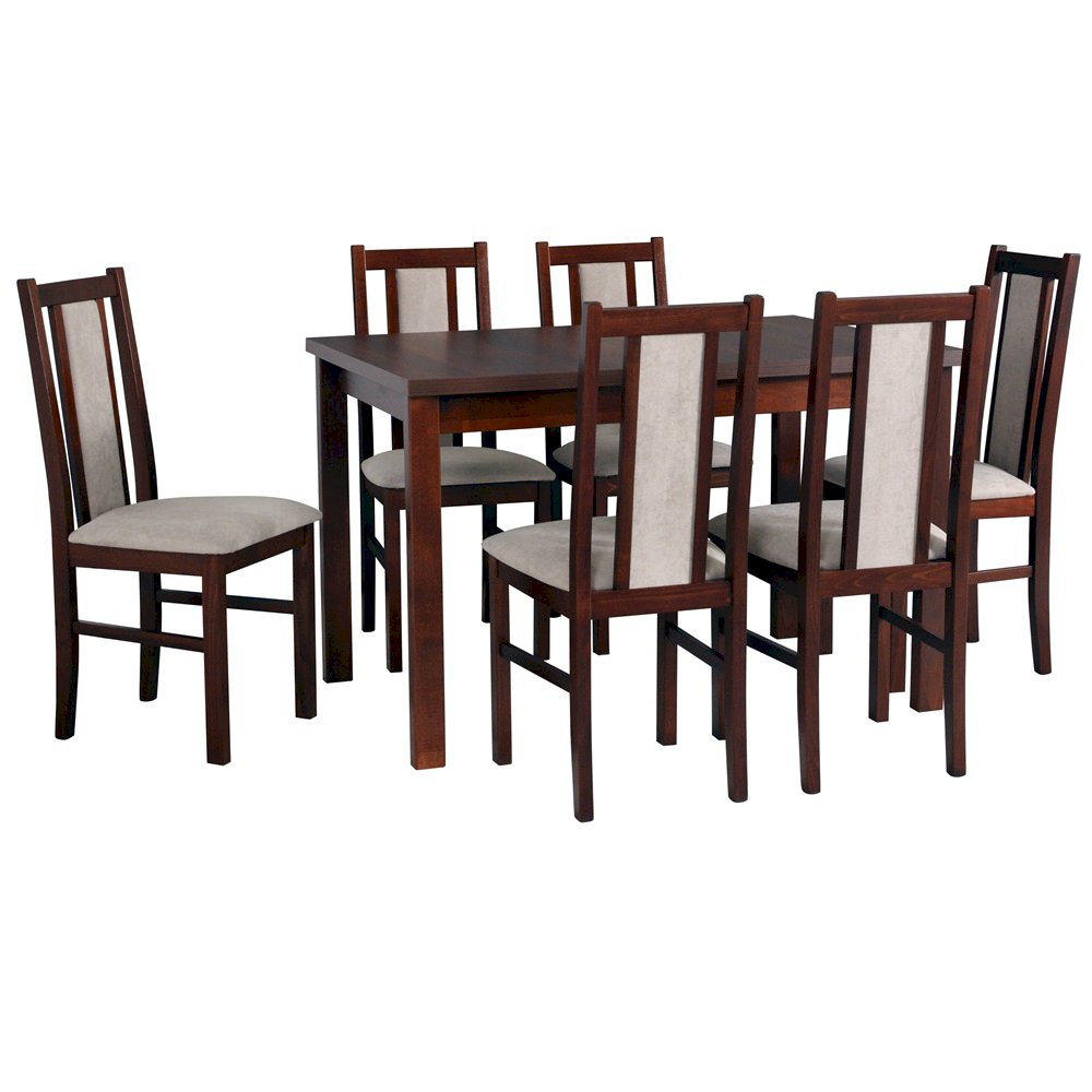 Stół Alba 2 + 6 krzeseł Bos 14