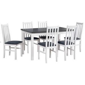 Stół Alba 2 + 6 krzeseł Bos 10