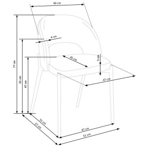 K373 krzesło popielaty
