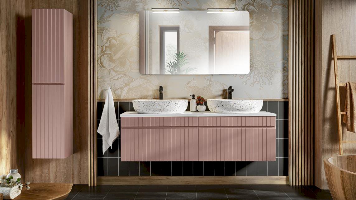 Szafka pod umywalkę ICONIC ROSE 82-100-D-1S