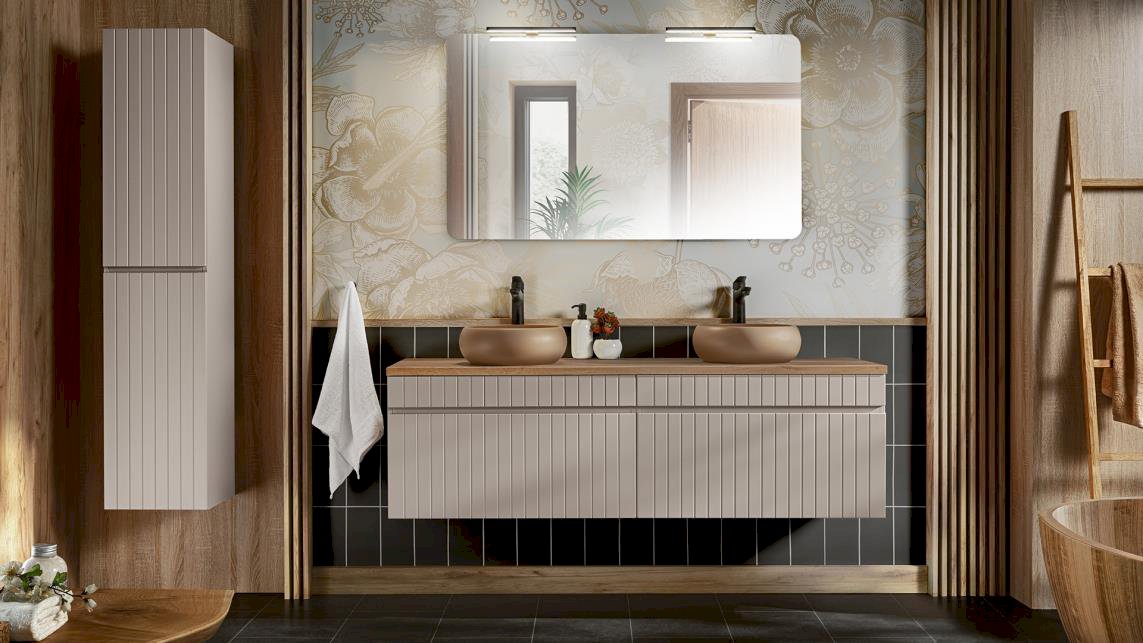 Szafka pod umywalkę ICONIC CASHMERE 82-100-D-1S