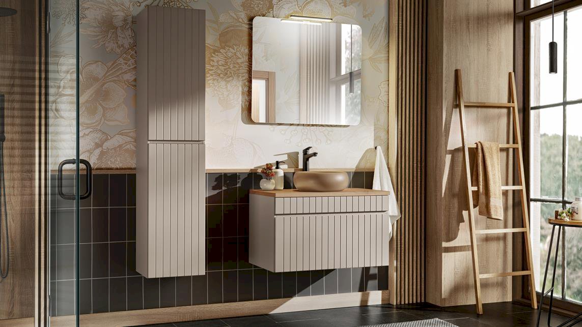 Szafka pod umywalkę ICONIC CASHMERE 82-100-D-1S