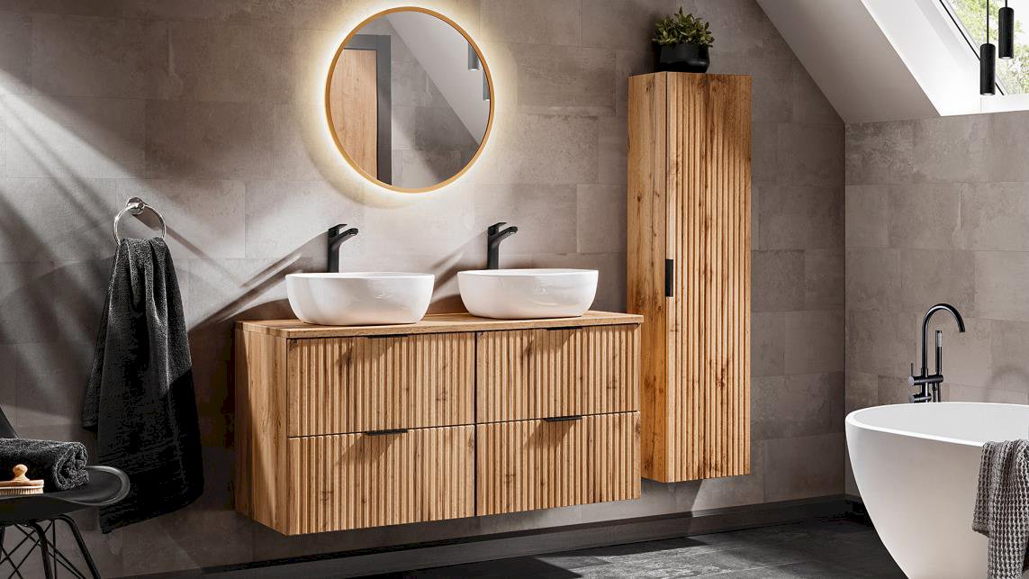 Szafka pod umywalkę ADEL OAK 82-60-B-2S