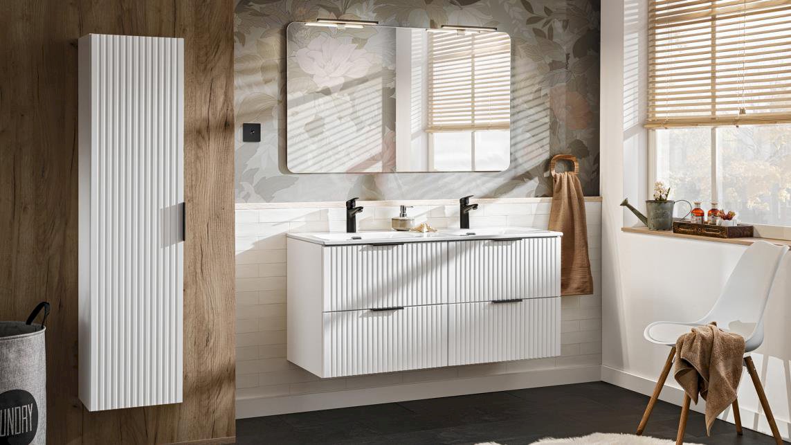 Szafka pod umywalkę ADEL WHITE 82-60-B-2S