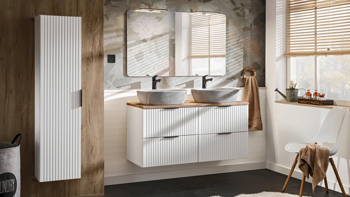 Szafka pod umywalkę ADEL WHITE 82-80-B-2S