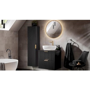 Szafka pod umywalkę ADEL BLACK 82-80-B-2S