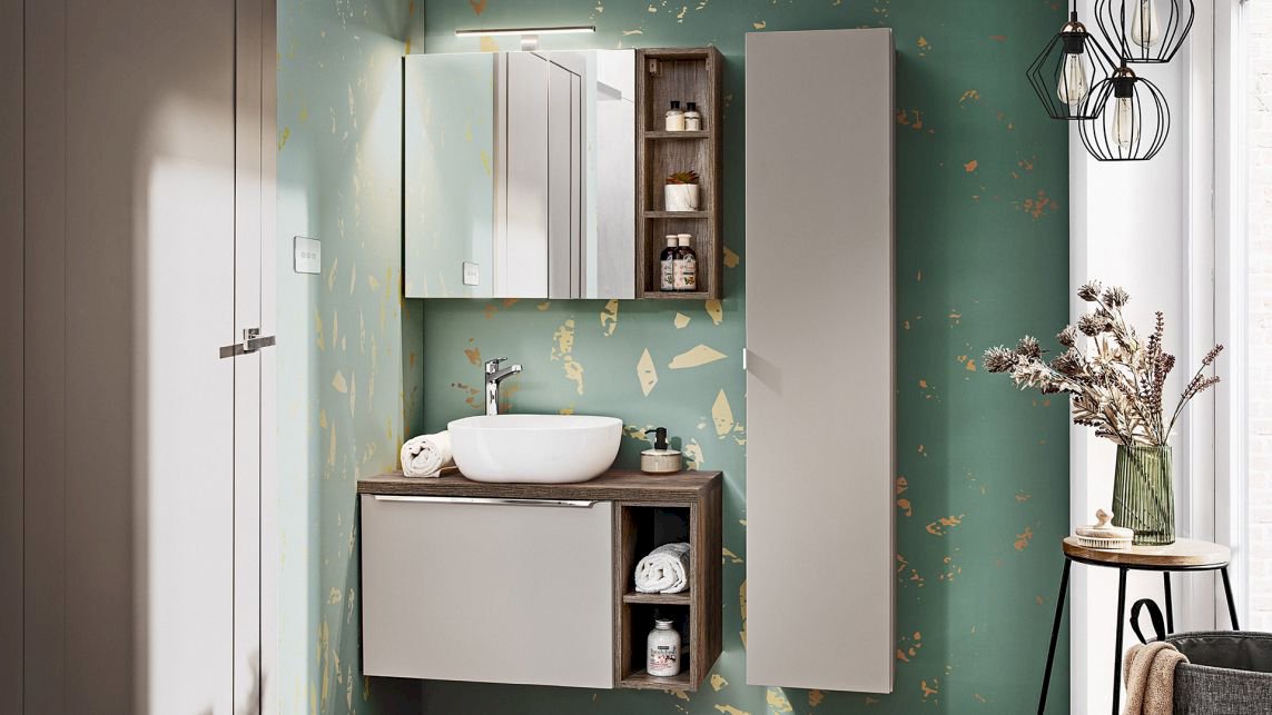 Szafka pod umywalkę SANTA FE TAUPE 82-60-B-2S