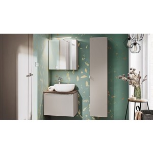 Szafka wisząca SANTA FE TAUPE 84-60-A-2D Szafka z Lustrem