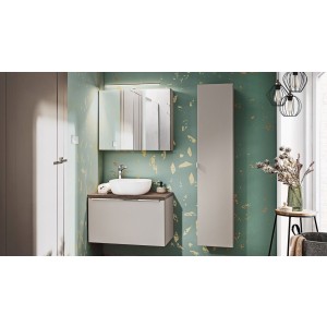 Szafka wisząca SANTA FE TAUPE 84-60-A-2D Szafka z Lustrem