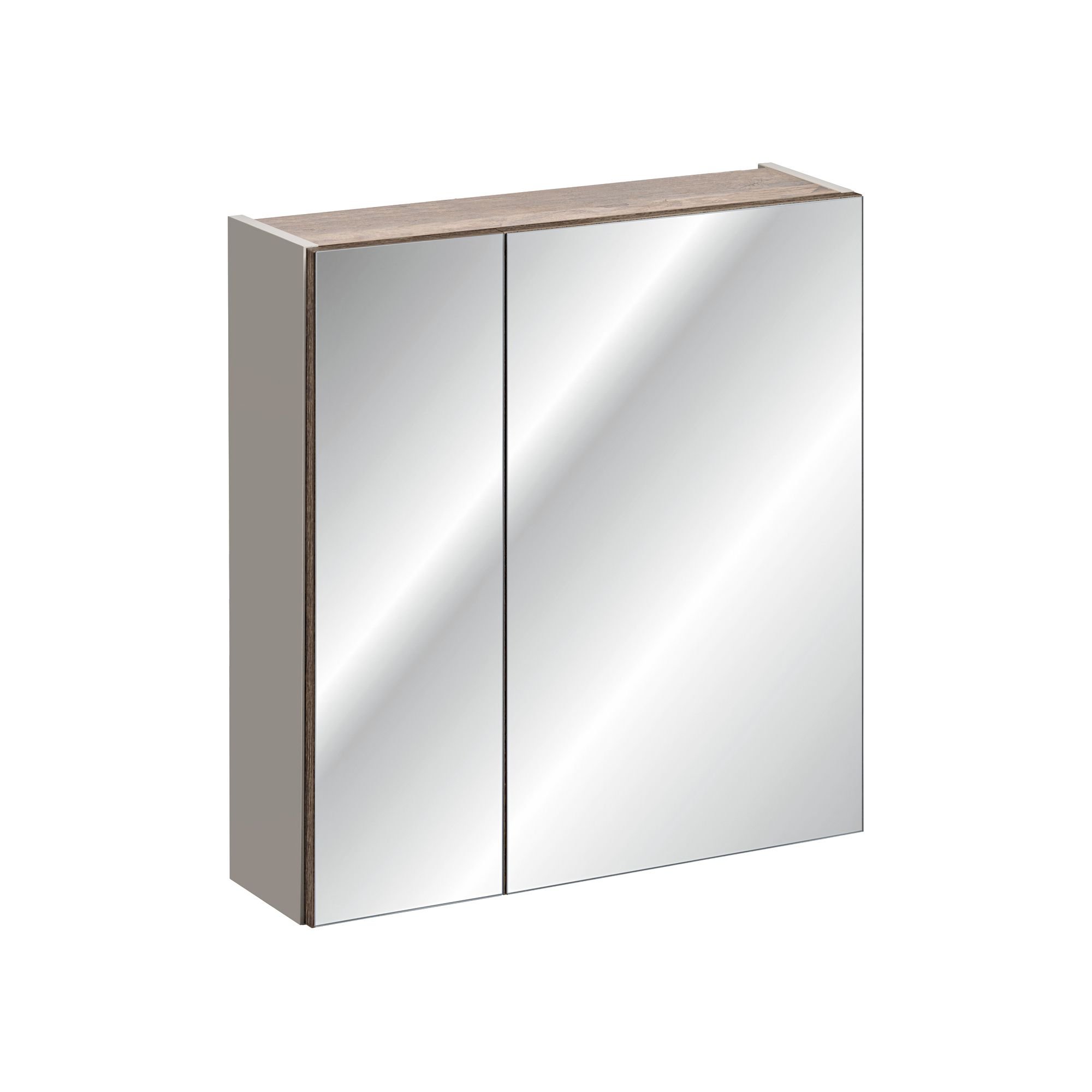 Szafka wisząca SANTA FE TAUPE 84-60-A-2D Szafka z Lustrem