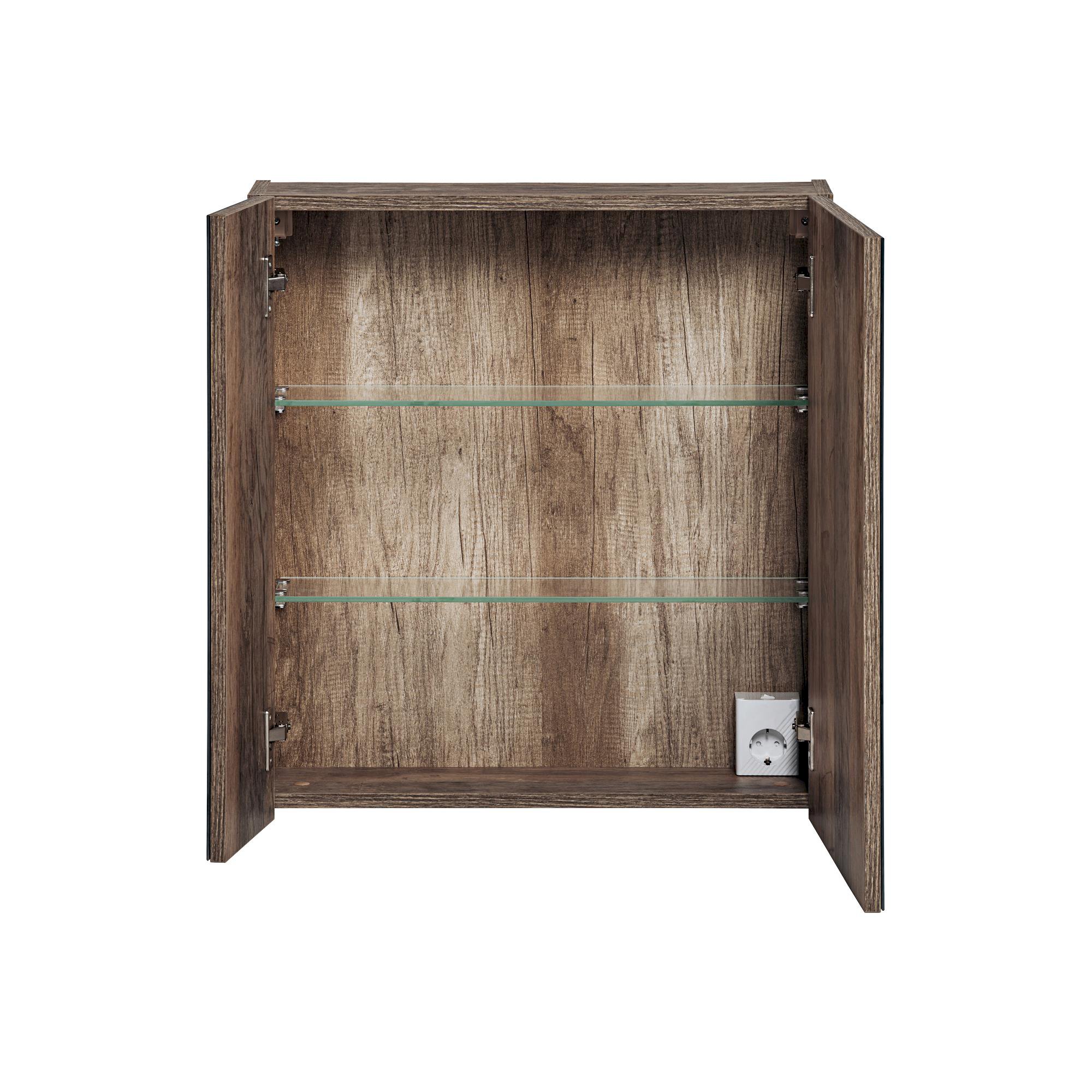 Szafka wisząca SANTA FE OAK 84-60-A-2D Szafka z Lustrem