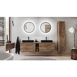 Szafka wisząca SANTA FE OAK 84-60-A-2D Szafka z Lustrem