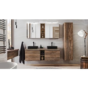 Szafka wisząca SANTA FE OAK 84-60-A-2D Szafka z Lustrem