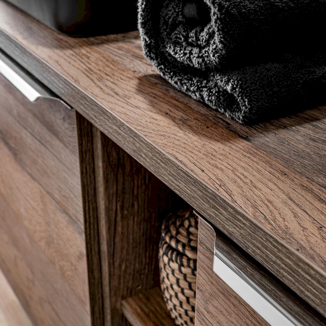 Szafka wisząca SANTA FE OAK 84-60-A-2D Szafka z Lustrem