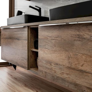 Szafka wisząca SANTA FE OAK 84-60-A-2D Szafka z Lustrem