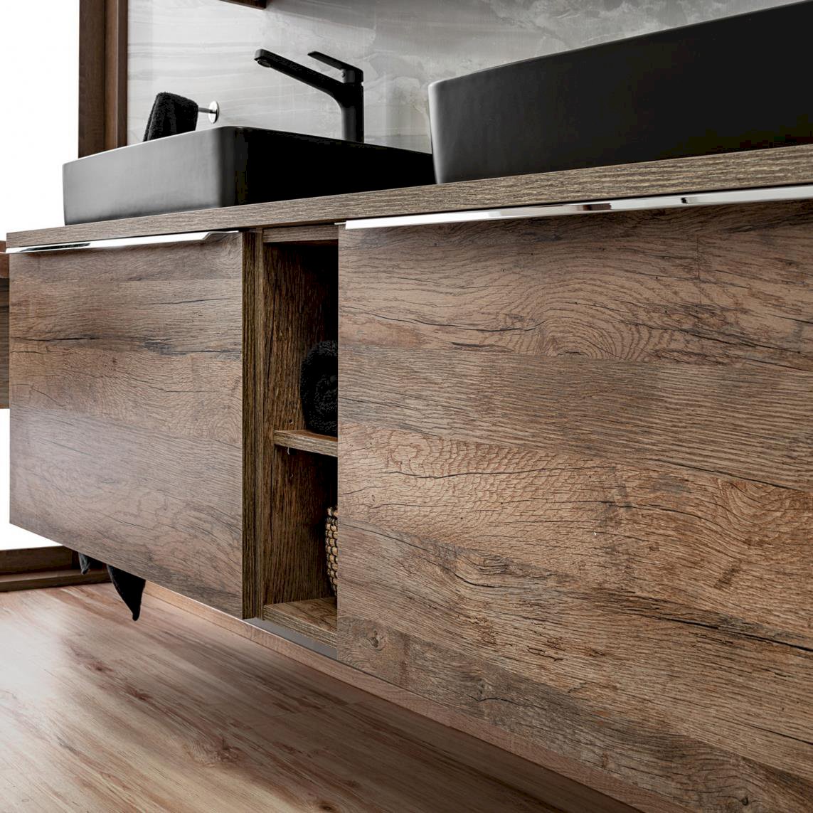 Szafka wisząca SANTA FE OAK 84-60-A-2D Szafka z Lustrem