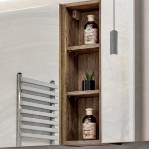 Szafka wisząca SANTA FE OAK 84-80-A-2D Szafka z Lustrem