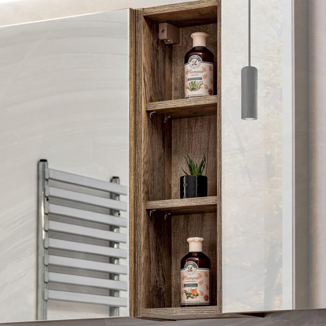 Szafka wisząca SANTA FE OAK 84-80-A-2D Szafka z Lustrem